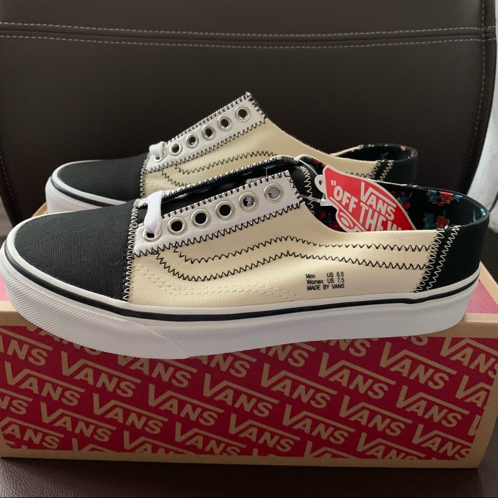 New Vans Old Skool Mule Outside In Floral - Picture 1 of 5